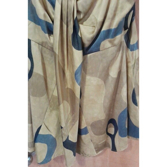 Simply Vera Wang GOLD/ BLUES Tank Top Size 6 Womens 1/2 Zip Side  VERY PRETTY - Picture 5 of 11